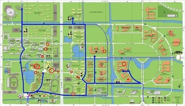 2019年，上海交大电院学生会推出的“石楠花躲避地图”。“上海交大电院学生会”微信公众号 图