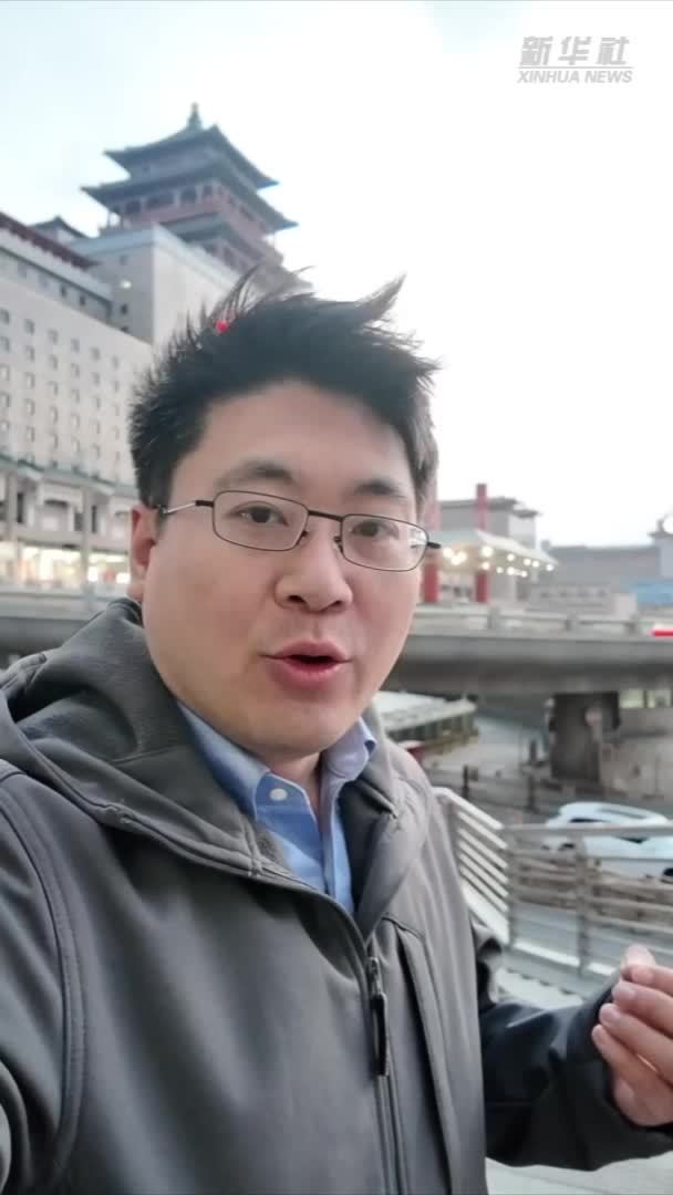 记者直击北京大风天气