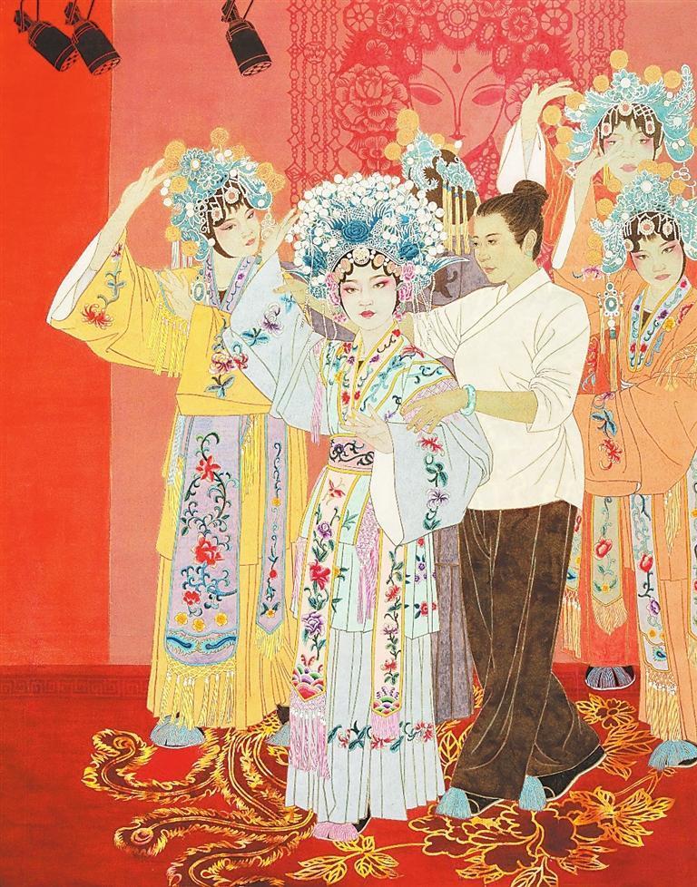 传承　（中国画）　侯世琴（本版图片由甘肃画院提供）