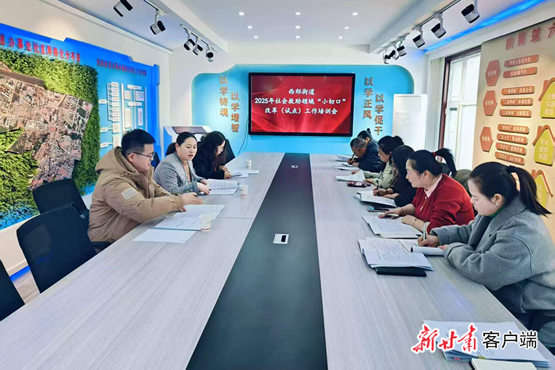 崆峒区西郊街道开展2025年社会救助领域小切口改革（试点）工作培训会