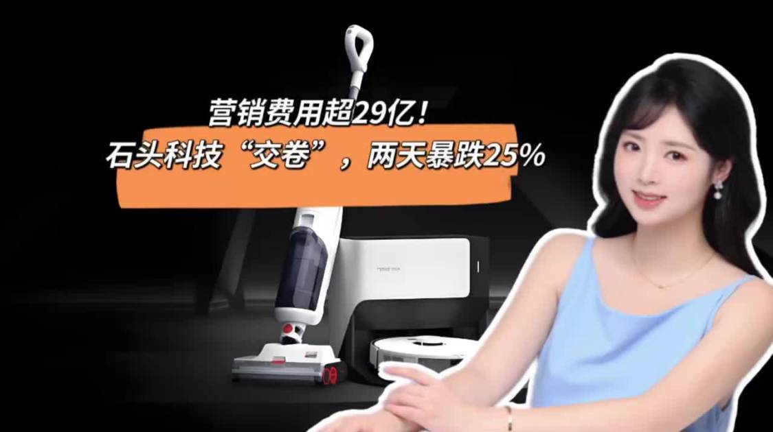 营销费用超29亿，石头科技“交卷”，两天暴跌25%