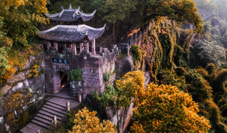 合川钓鱼城护国门 图/重庆市文旅委