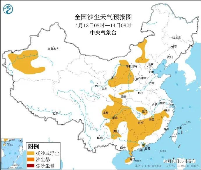 南方的沙尘天气今天基本结束 江西气温又要直冲33℃
