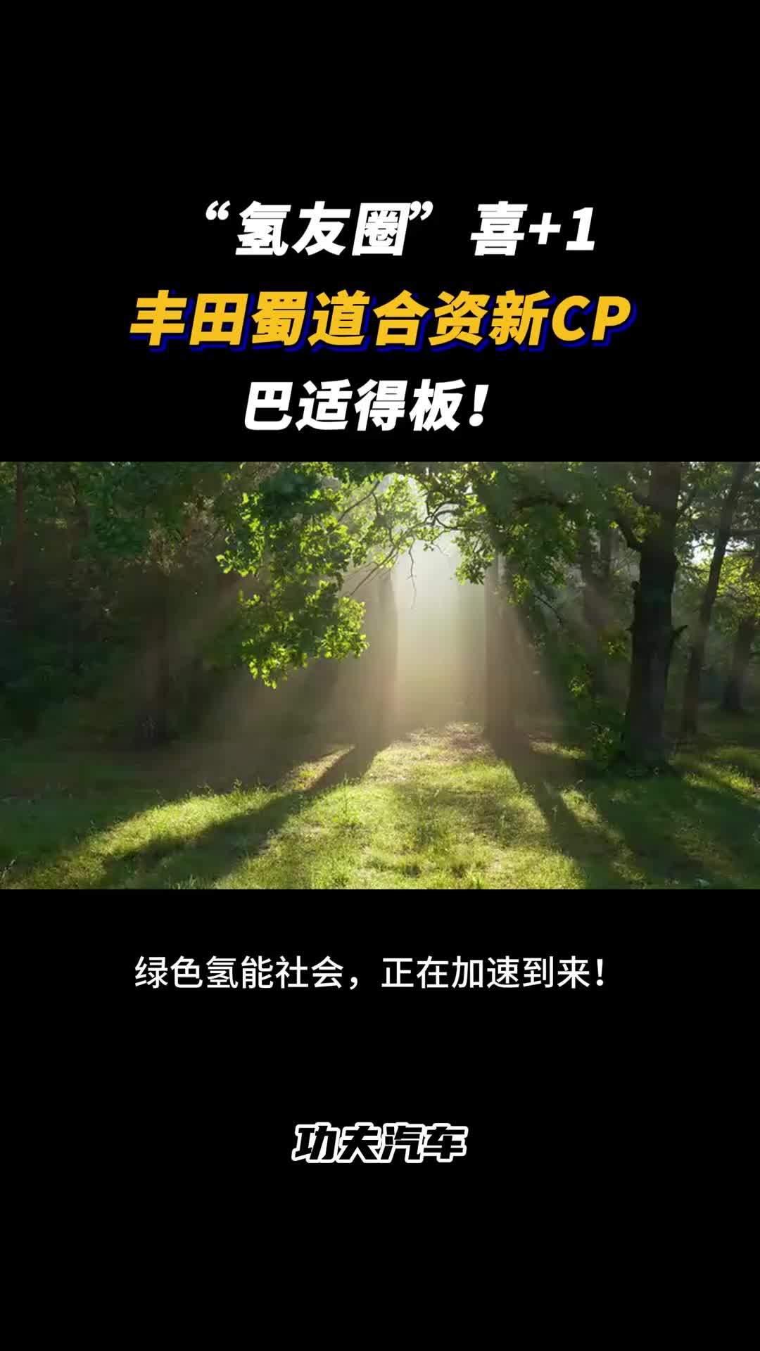 “氢友圈”喜+1，丰田蜀道合资新CP 巴适得板