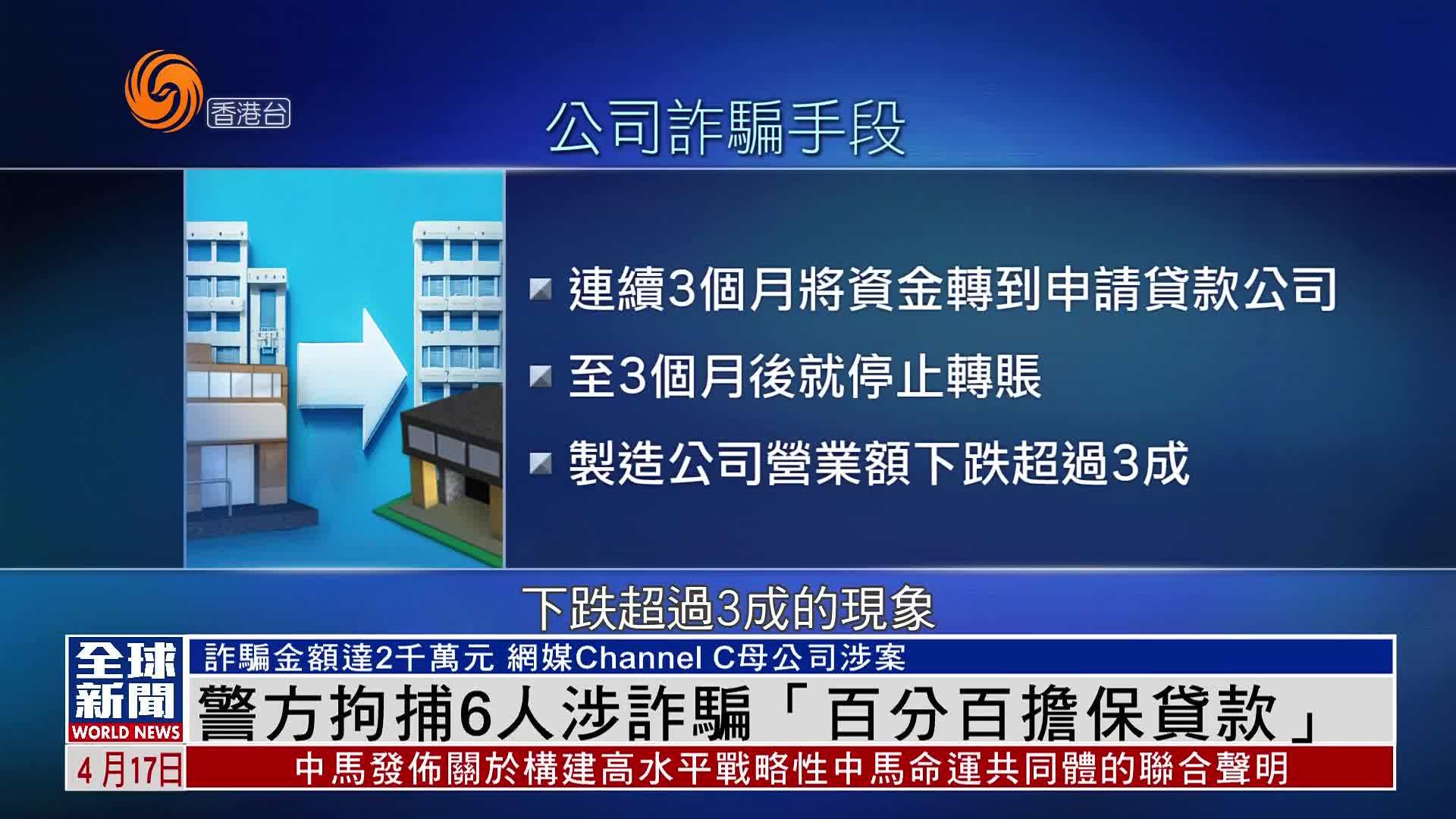 粤语报道｜警方拘捕6人涉诈骗“百分百担保贷款”