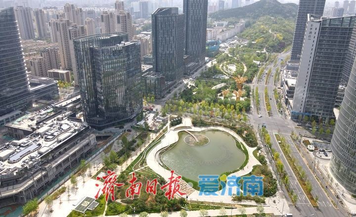 济南CBD绸带公园，生态与城市的完美融合