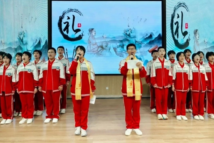 宁晋县第六中学举办经典诵读大赛