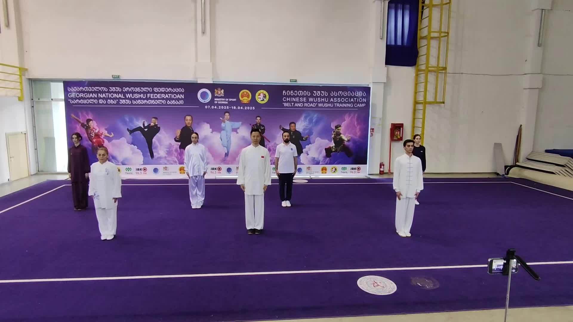 中国和格鲁吉亚武林高手联袂展示太极拳