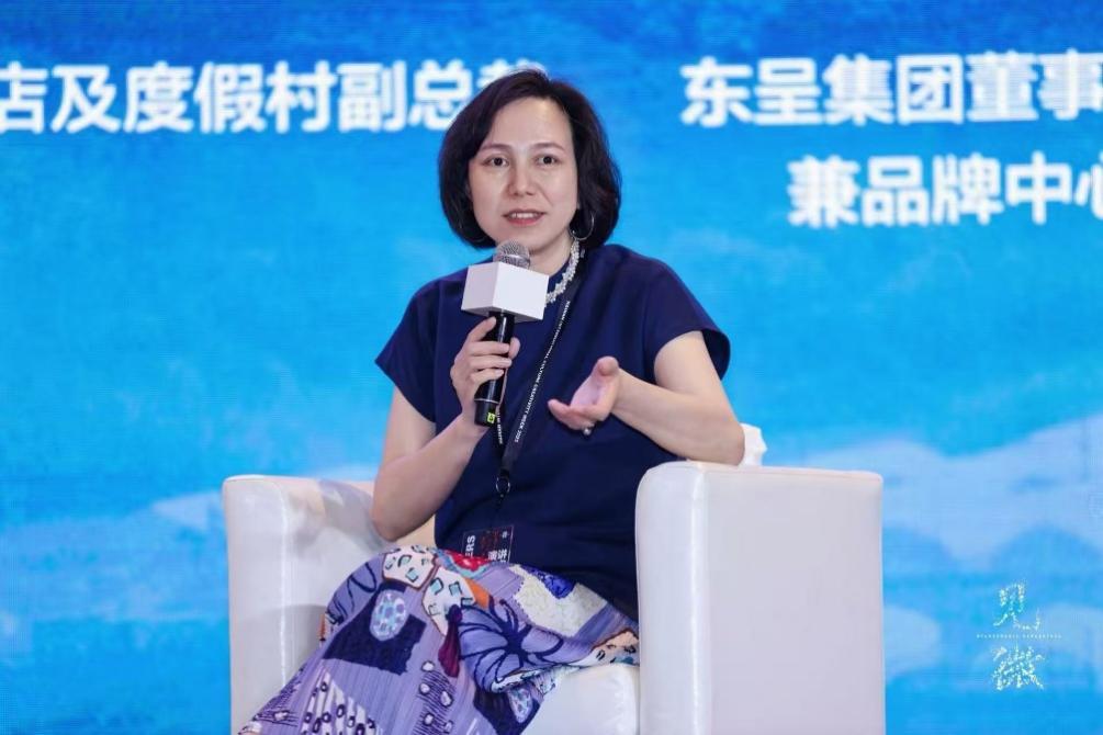 图注：东呈集团董事长高级助理兼品牌中心总经理吴梅