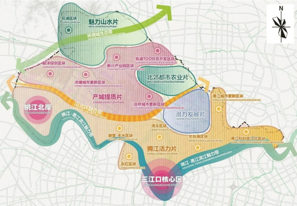 8条轨交线路经过！江北区绕城内编制单元总规草案公布