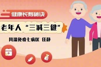 健康长寿秘诀 老年人“三减三健”