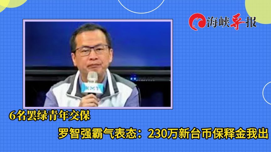 6名罢绿青年交保 罗智强霸气表态：230万新台币保释金我出