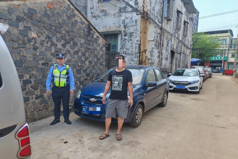 案例一被查司机。澄迈交警供图