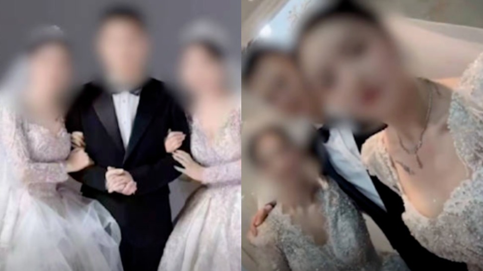 当地回应“1夫2妻办3人婚礼”：闹着玩
