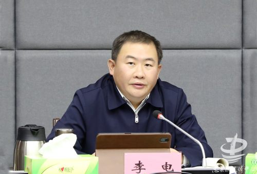 县委书记李电讲话。 记者 余鸿 摄