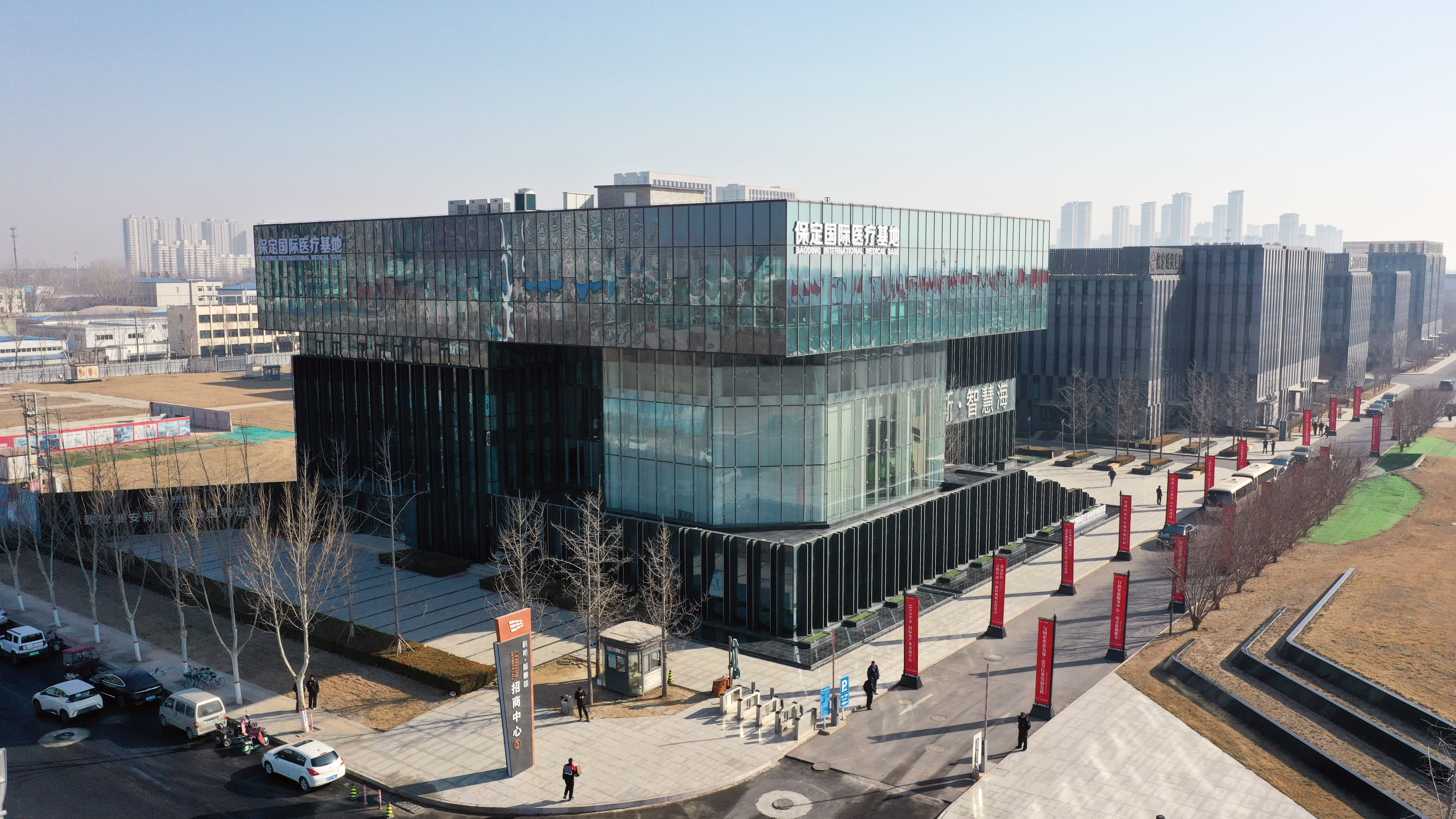 国际医疗基地规划展览馆。 曹云鹏 摄