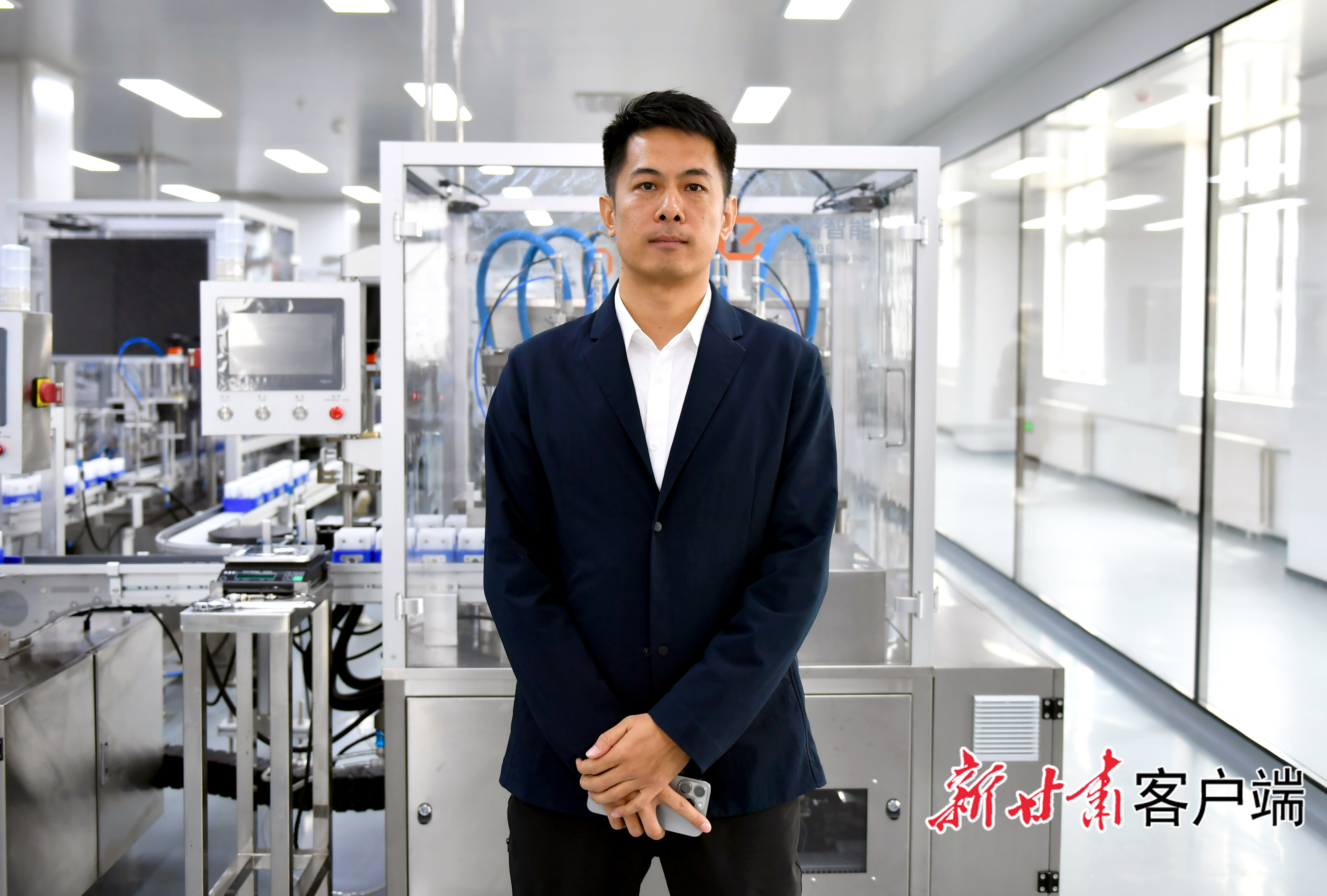 华熙济高生物科技（甘肃）有限公司总经理王飞　新甘肃&middot;甘肃日报记者　马伊星