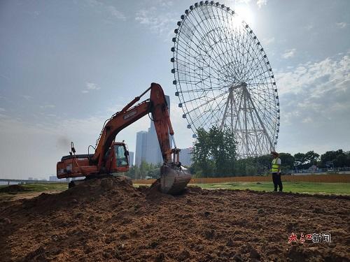 摩天湾施工现场