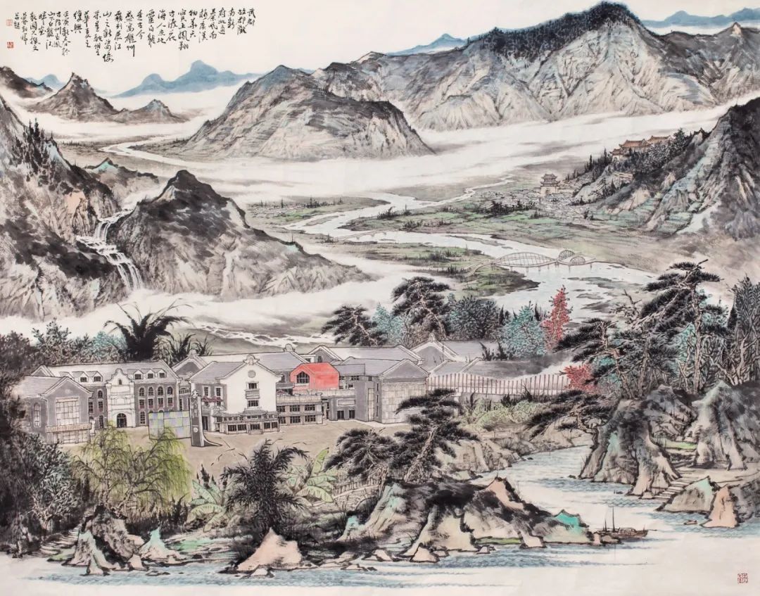 △蒙朝晖《武都胜境图》