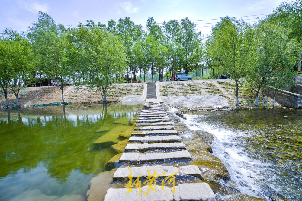 水库放水为地下补源 济南乡村网红打卡点现激流飞瀑