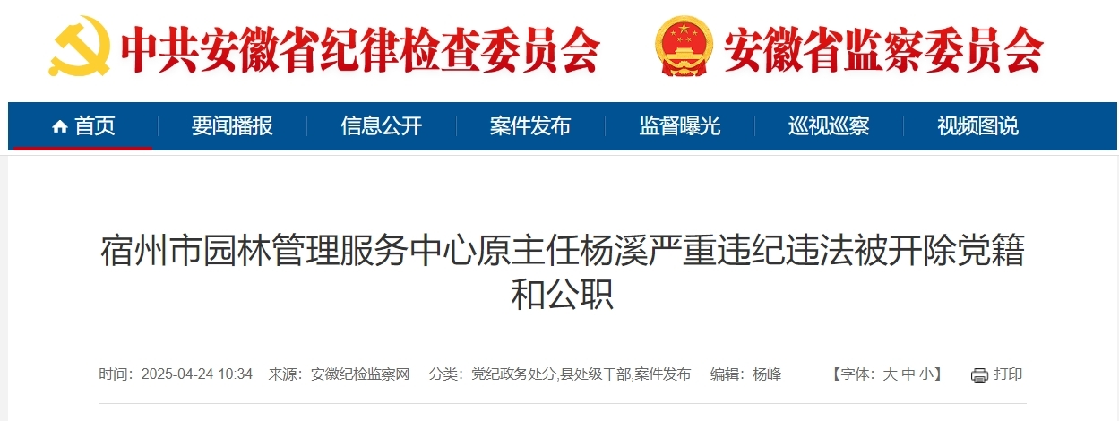 淮北、宣城、宿州反腐！2人被查，一干部被双开