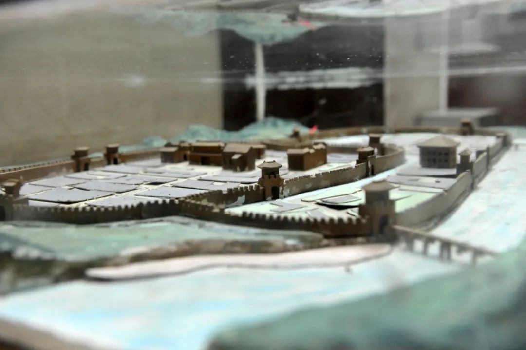 ▲放置在宁都县博物馆的古城墙模型。