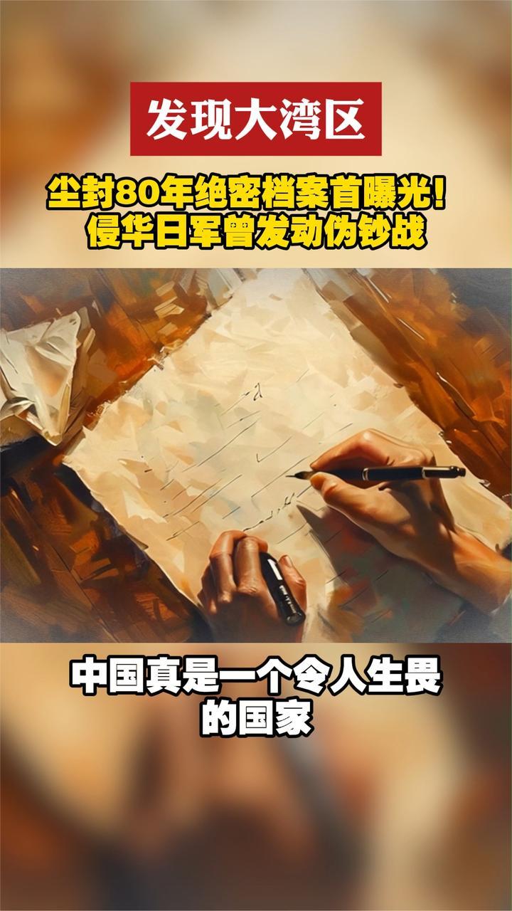 尘封80年绝密档案首曝光！侵华日军曾发动伪钞战