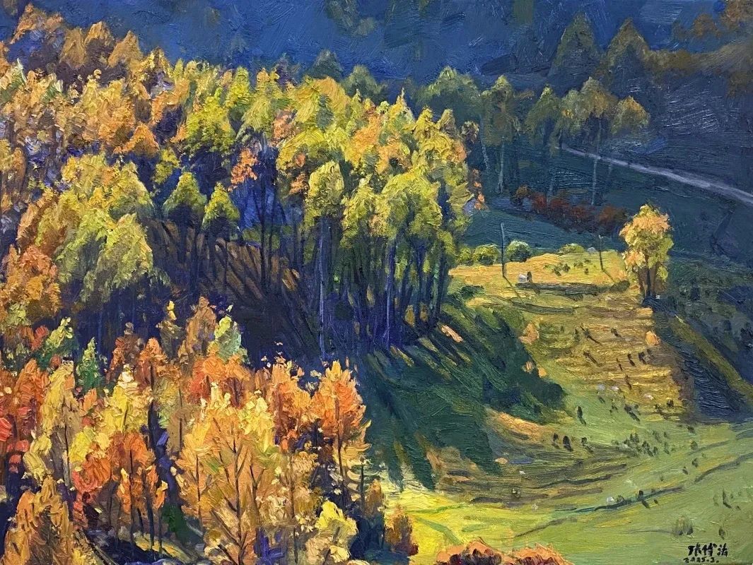 △张傅涛《千坝深秋》