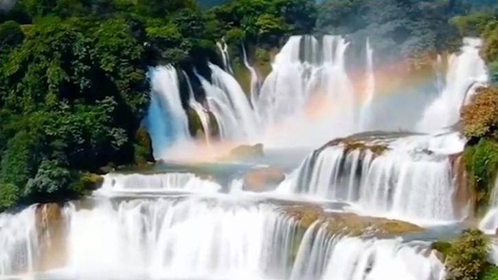 广西德天跨国瀑布变“小水滴”，景区：枯水期，6月以后恢复