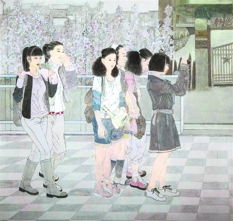 温暖记忆（中国画）张萍