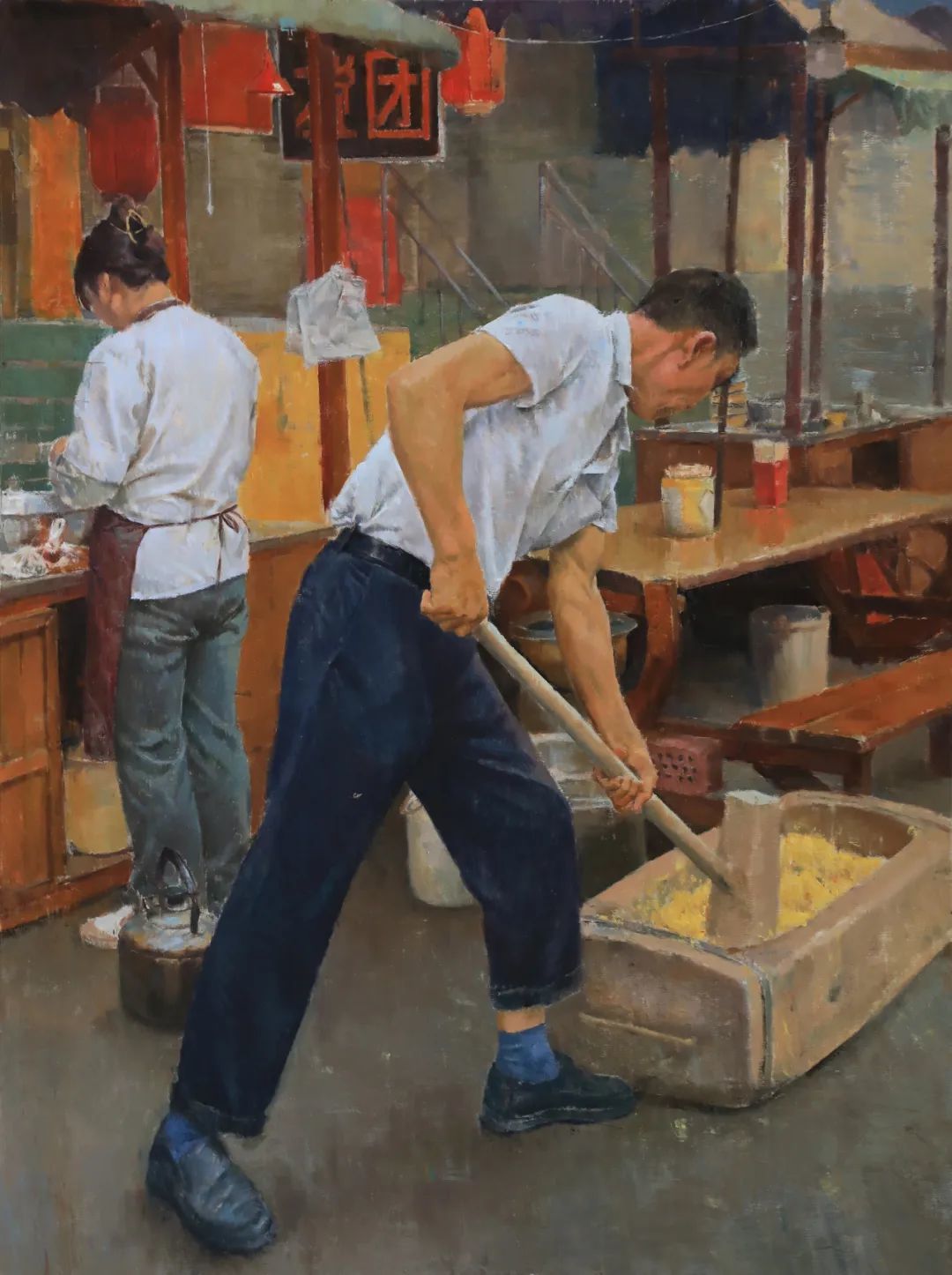 △马博雯《陇南小吃-洋芋搅团》