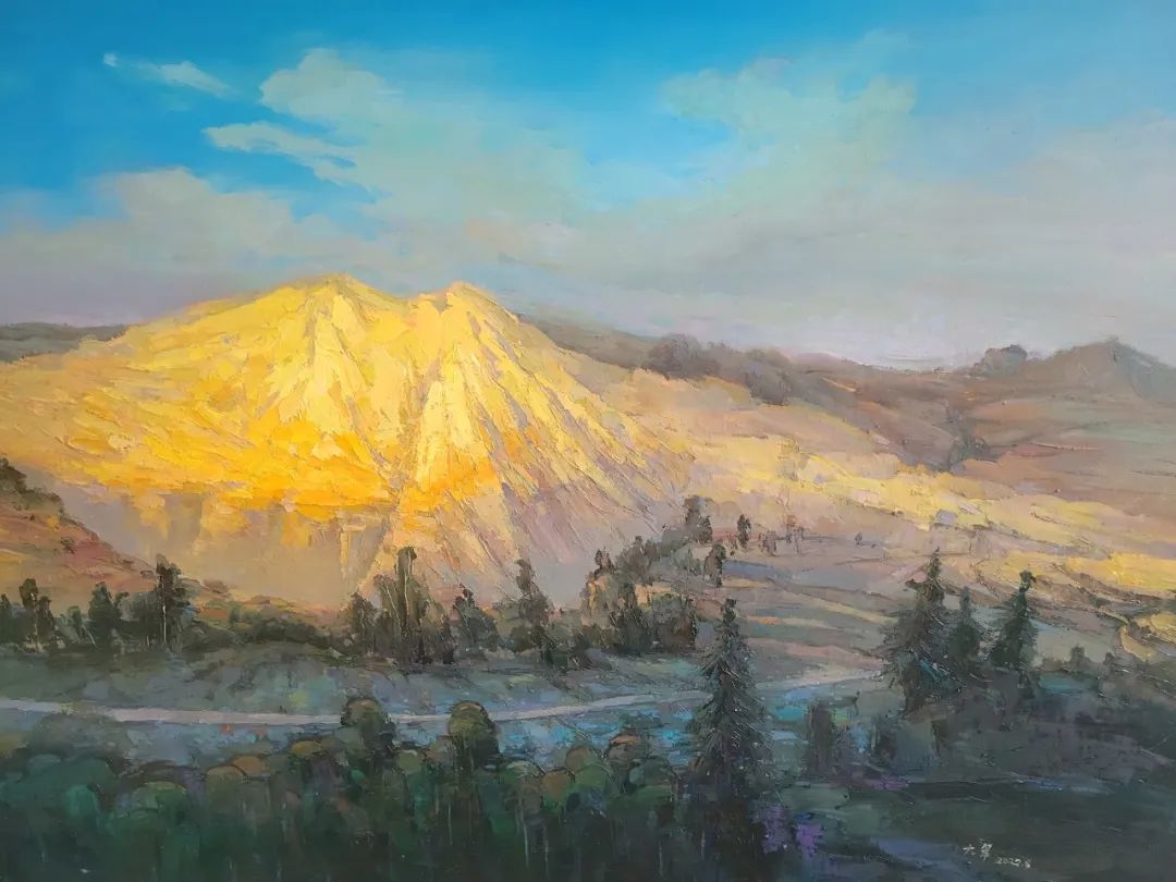 △冯爱军《万象洞口远眺》