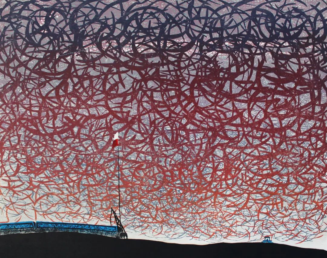 雷柏林《谷雨》版画1992