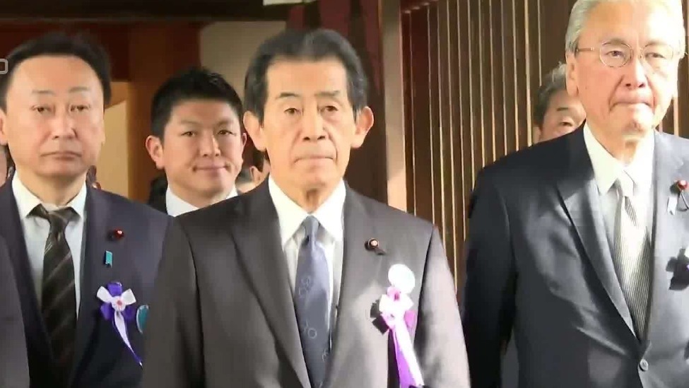 日本逾70名国会议员集体参拜靖国神社