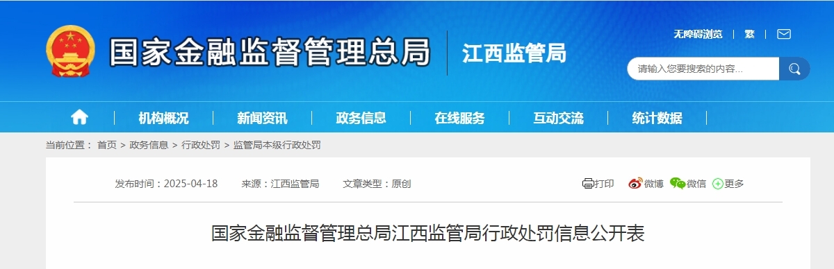 华夏银行南昌分行被罚80万元 五名相关责任人被警告罚款