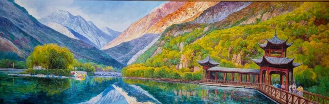 △冯建华《武都姚寨胜景》