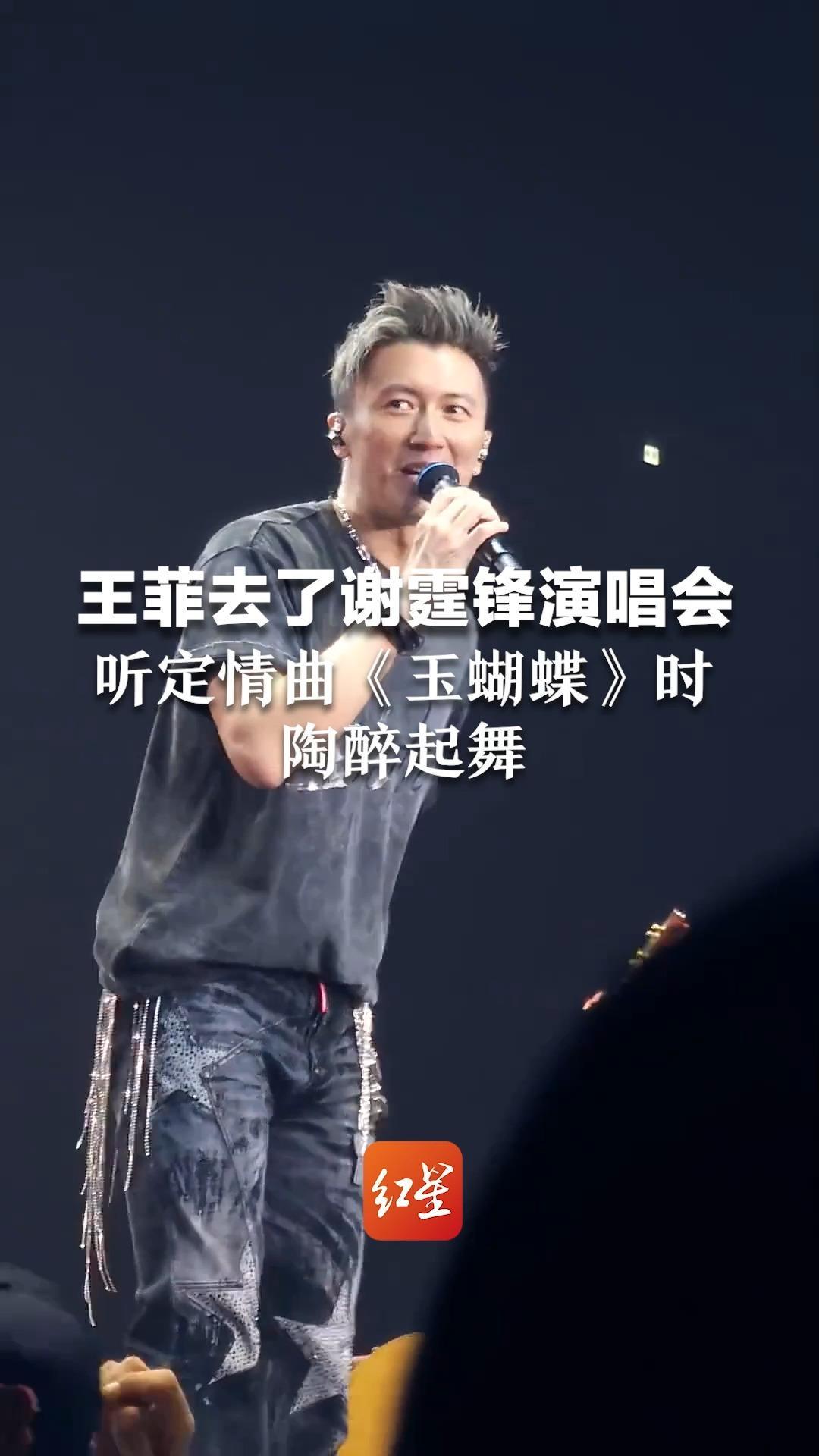 王菲去了谢霆锋演唱会 听定情曲《玉蝴蝶》时陶醉起舞 黄牛票最高被炒到17万多人民币