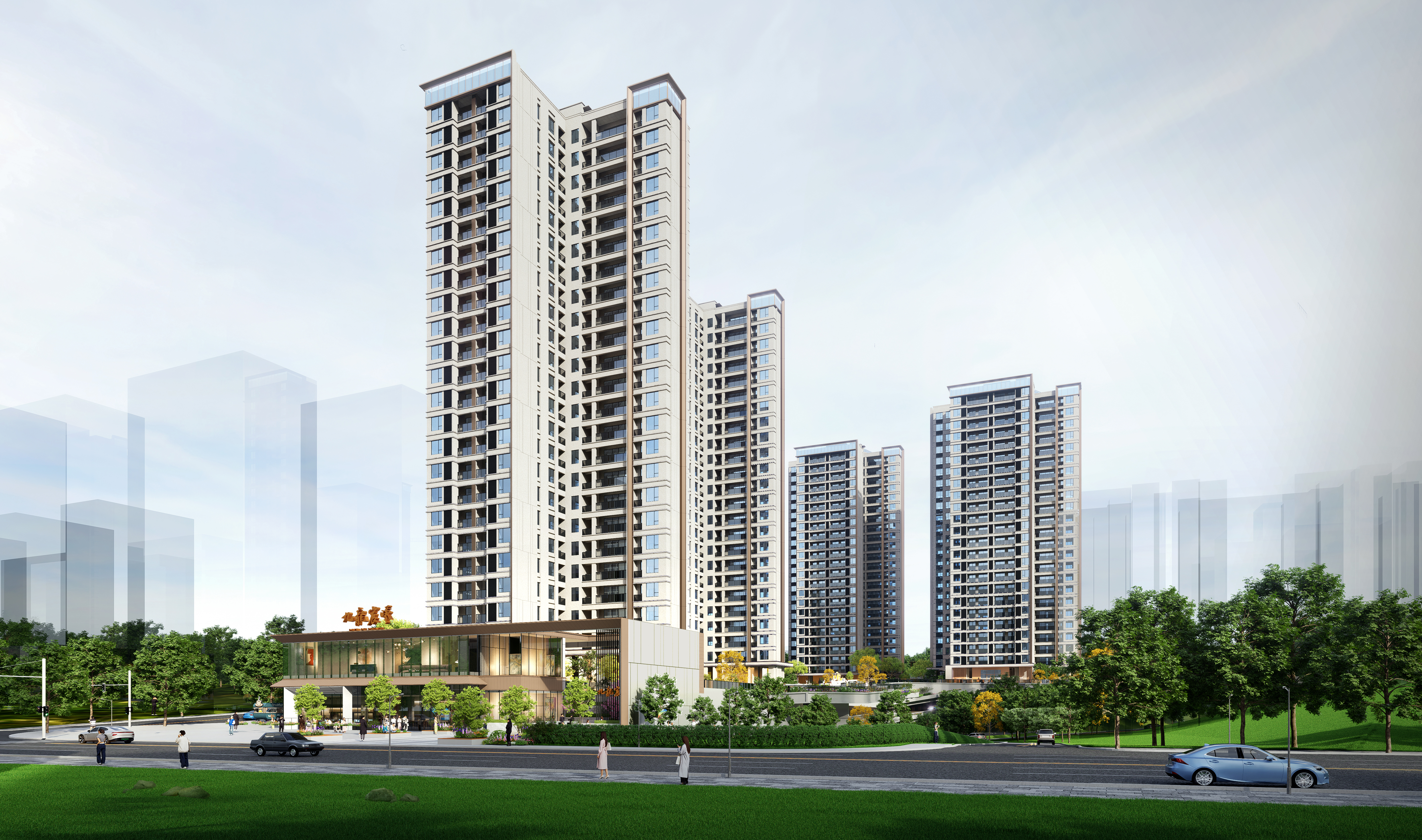 九龙·宸曦项目效果图。市住房城乡建委供图