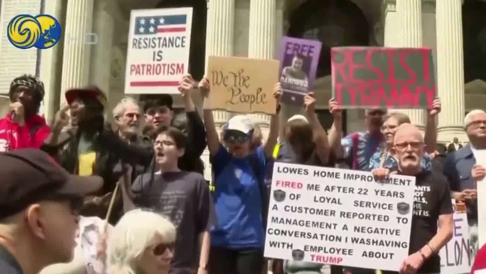 纽约爆发大规模抗议反对特朗普，有共和党人参与
