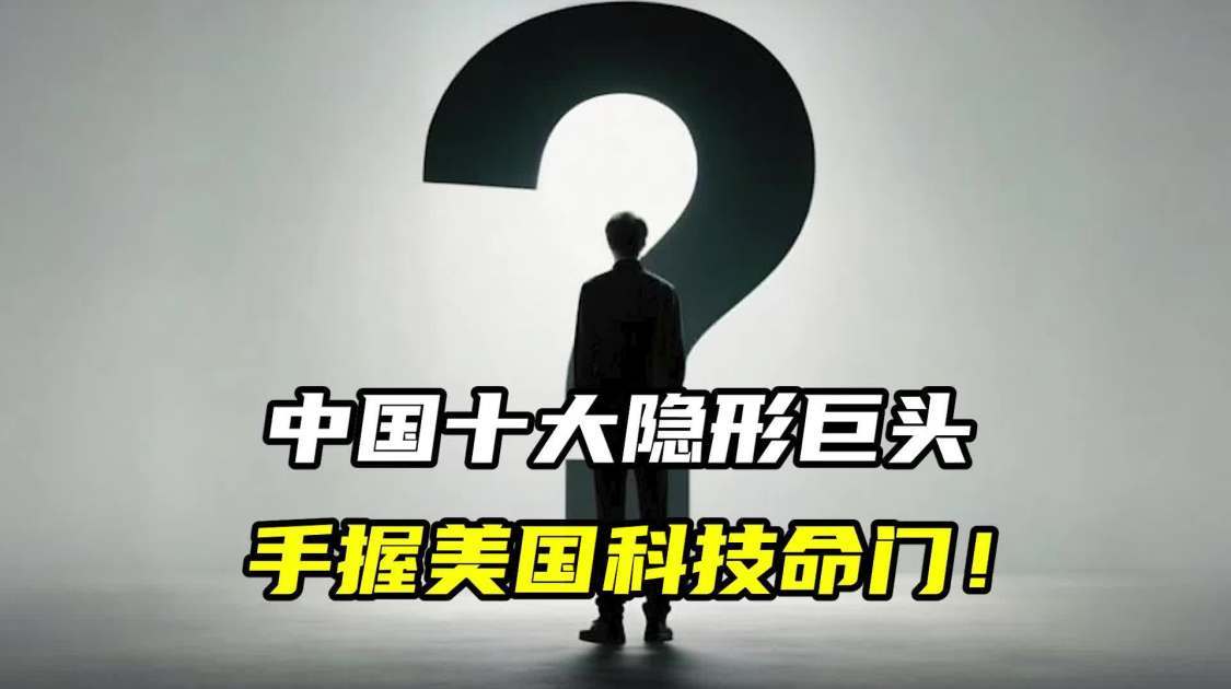 中国十大隐形巨头，手握美国科技命门