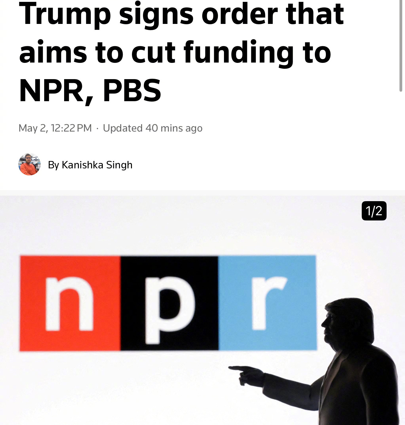 特朗普命令停止资助NPR和PBS_凤凰网