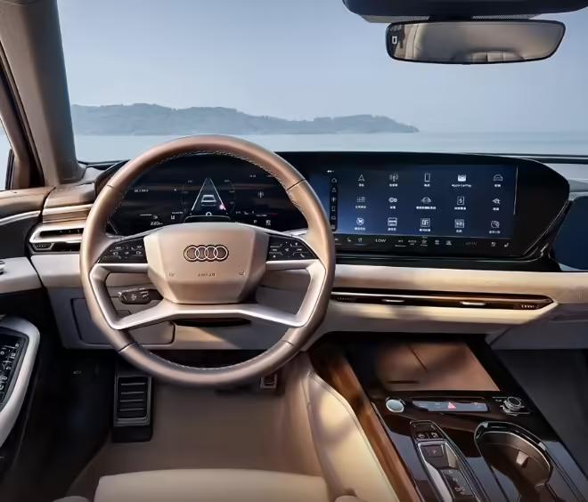 一汽奥迪A5L内饰公布:智能全景天幕,曲面OLED显示屏