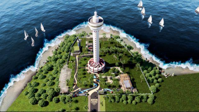 木栏头灯塔改造后效果图。陈韵如供图
