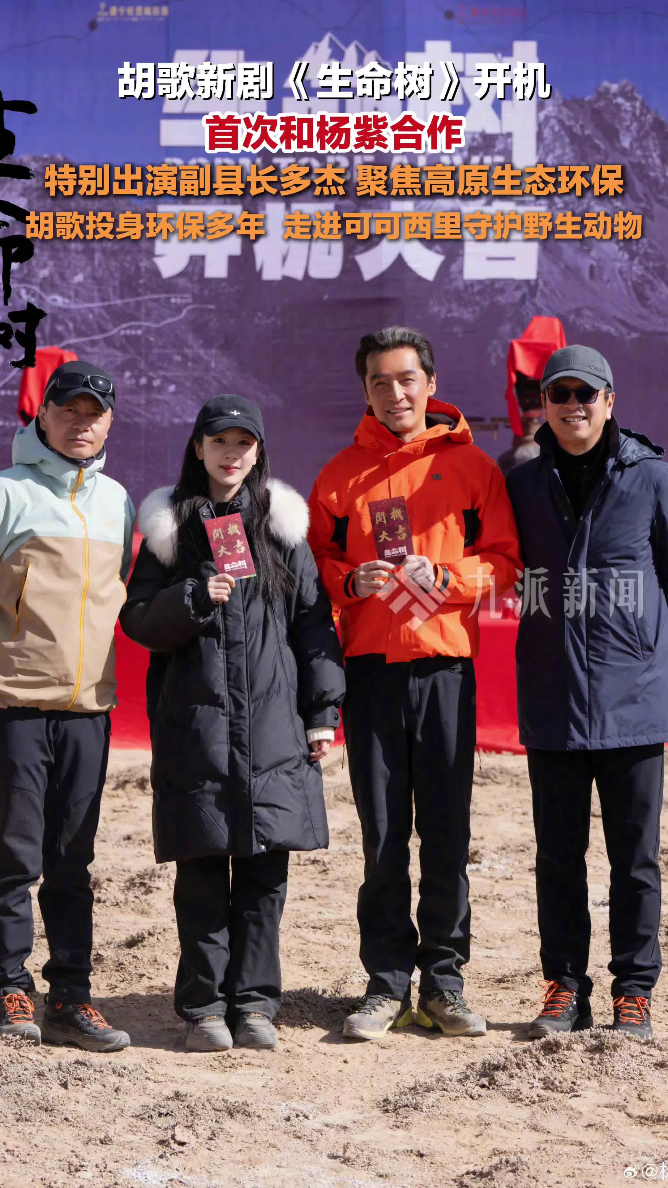 胡歌杨紫新剧生命树开机