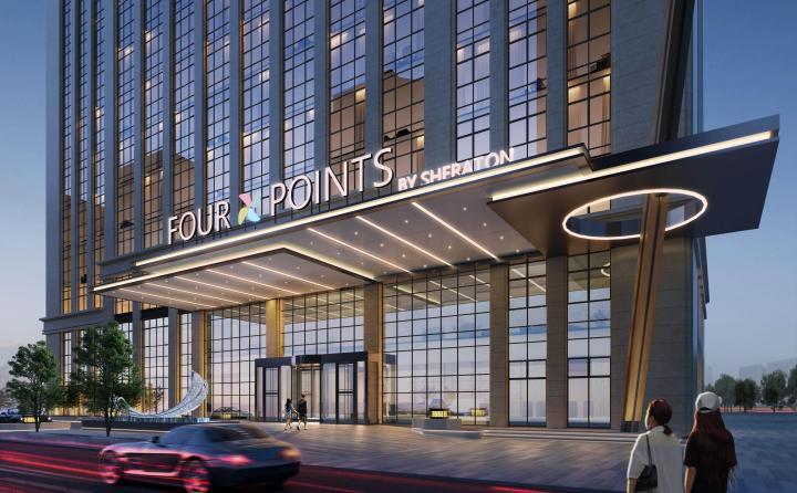 青岛北岸瑞明福朋喜来登酒店外观(效果图)