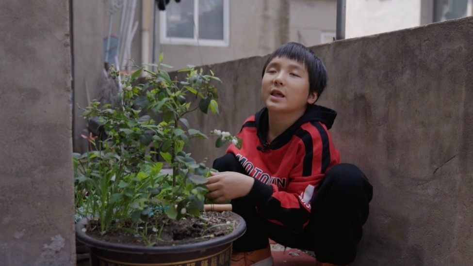 9岁患脑瘤失明的小平安：我们不是想阳光灿烂，而是必须阳光灿烂