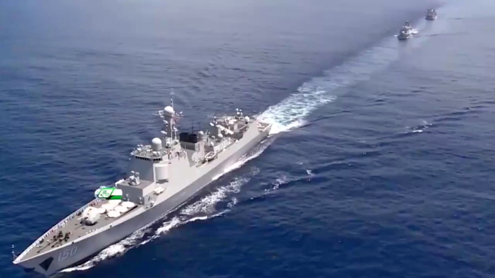 美日菲搅动南海，解放军例行巡航