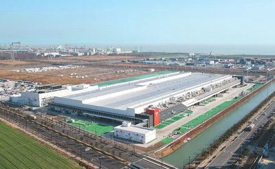 图为特斯拉上海储能超级工厂。 新华社记者 方 喆摄