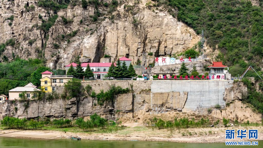 4月29日拍摄的龙门水文站（无人机照片）。