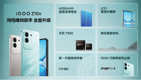 iQOO Z10 Turbo系列/Z10x发布:旗舰双芯、超大电池下放,最低1099元起